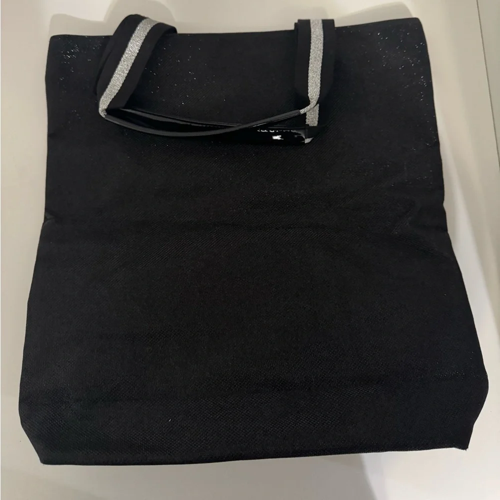 Victoria's Secret‎ Black and Silver Sparkly Tote